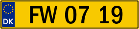 Trailer License Plate
